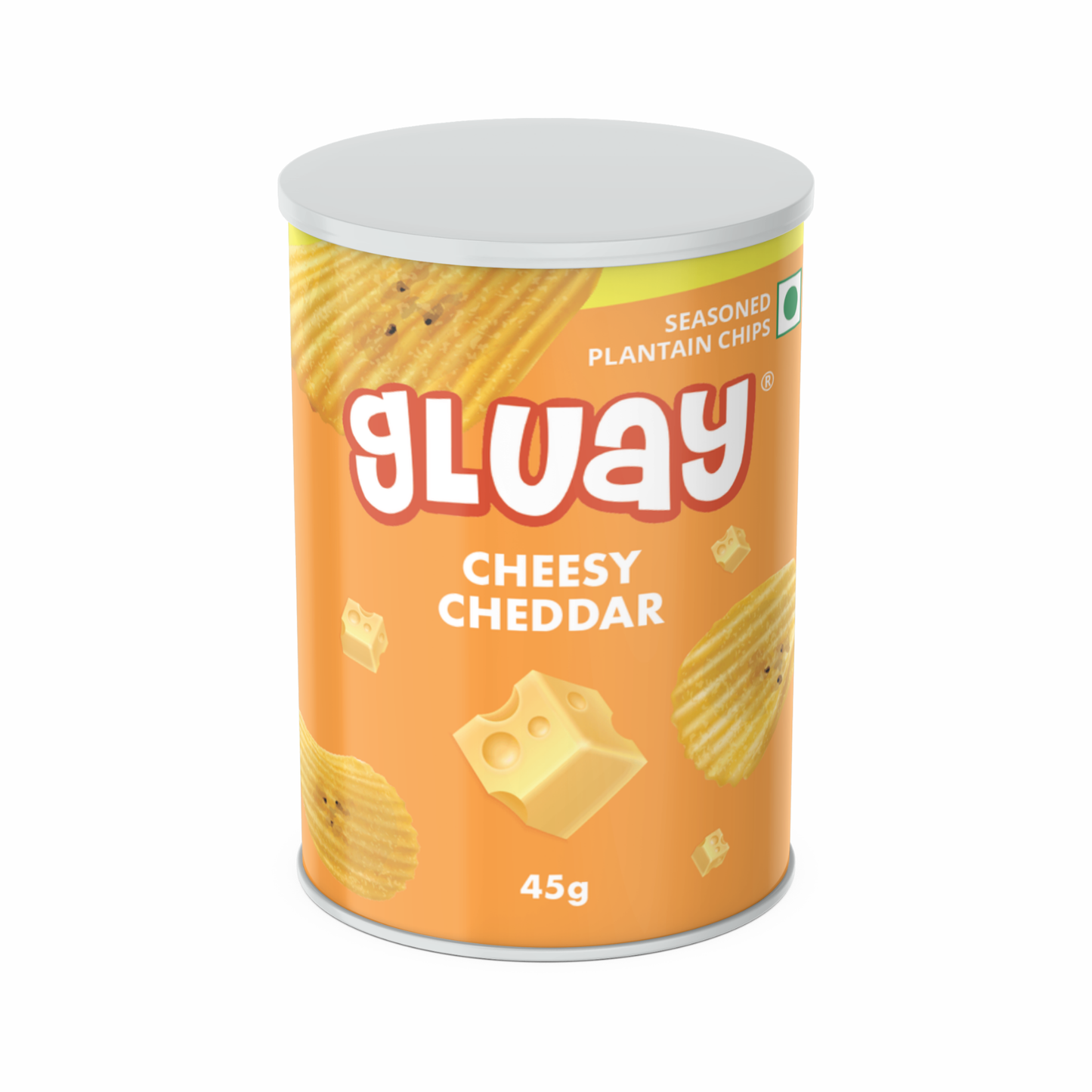 Gluay 45g Cans Pack of 2-Chinese Chili Tomato, Cheesy Cheddar