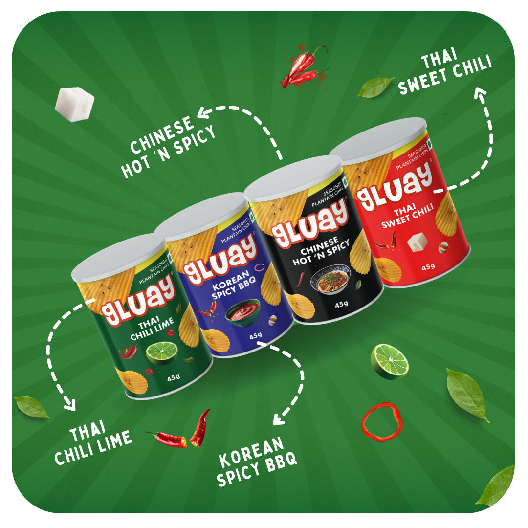 Gluay Fire & Flavour | 45g x 4 Can Pack